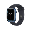 Apple Watch Series 7 | 45mm | Aluminium Case Blauw | Middernacht Blauw sportbandje | GPS | WiFi