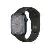 Apple Watch Series 8 | 41mm | Aluminium Case Middernacht Blauw | Zwart sportbandje | GPS | WiFi