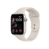 Apple Watch Series SE 2022 | 44mm | Aluminium Case Sterrenlicht Wit | Sterrenlicht Wit sportbandje | GPS | WiFi