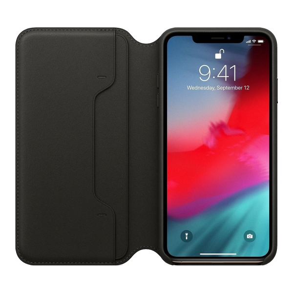 iPhone X Leather Folio - Zwart