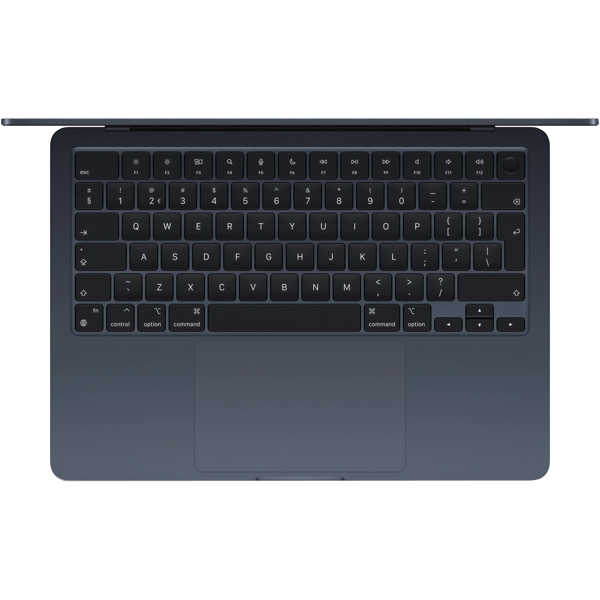 MacBook Air 13-inch | Apple M3 8-core | 256 GB SSD | 16 GB RAM | Middernacht (2024) | 10-core GPU | Qwerty