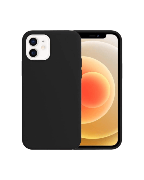 Silicone Backcover iPhone 12 Mini | Zwart