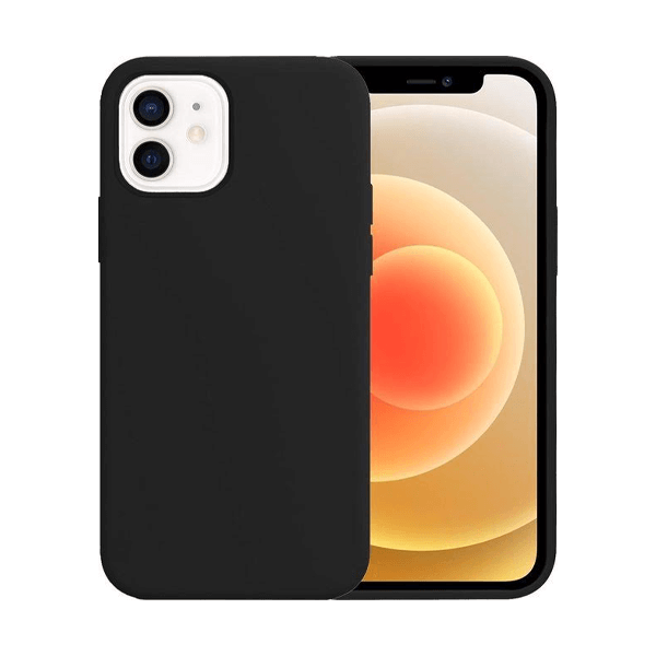 Silicone Backcover iPhone 12 Mini | Zwart