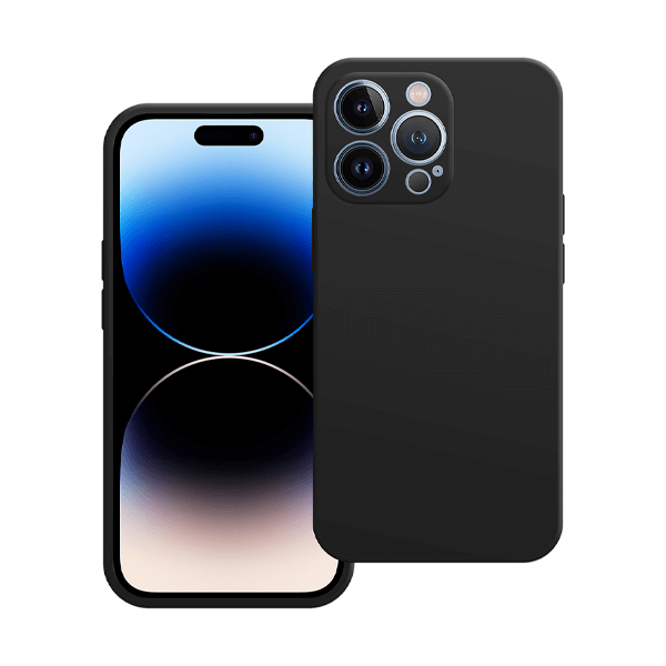 Silicone Backcover iPhone 14 Pro | Zwart