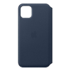 iPhone 11 Pro Max Leather Folio - Donkerblauw